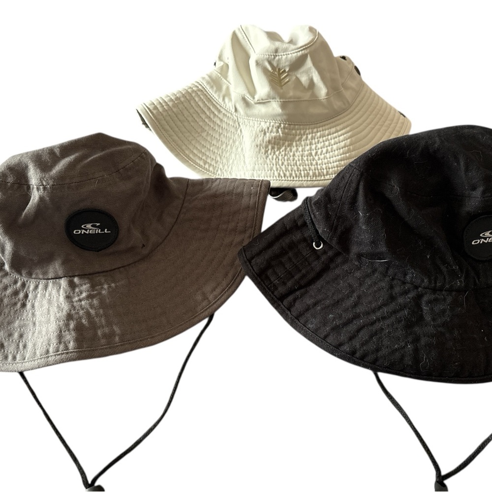 O'Neill Adventure Hat - Black, Brown, Cream set of 3